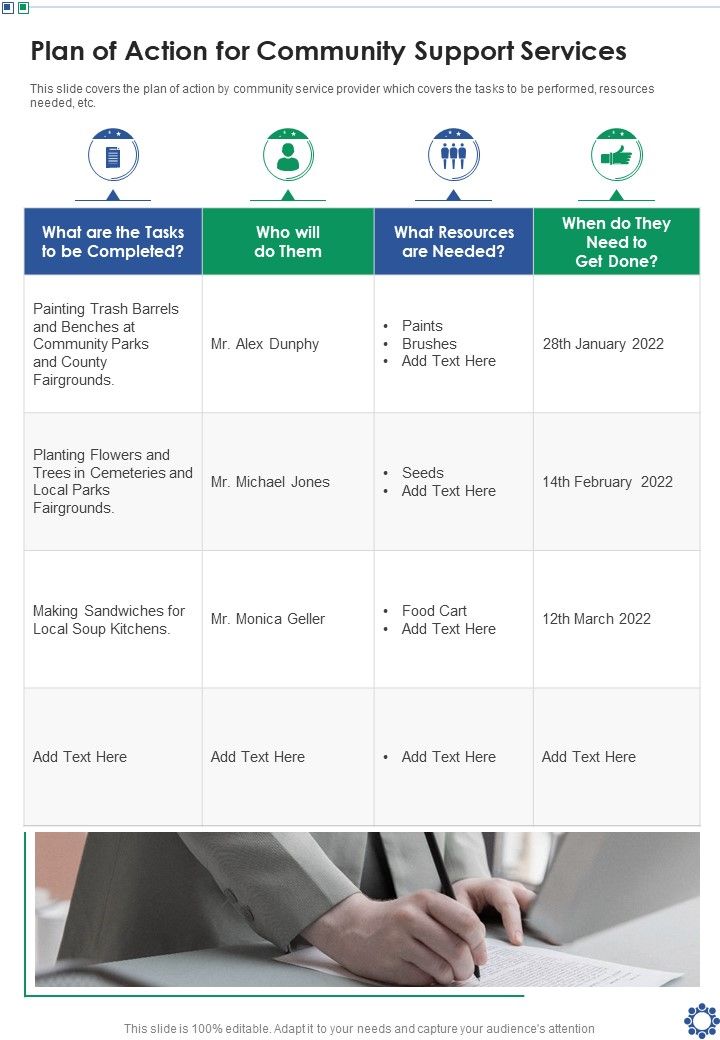 Plan_Of_Action_For_Community_Support_Services_One_Pager_Sample_Example_Document_Slide_1.jpg