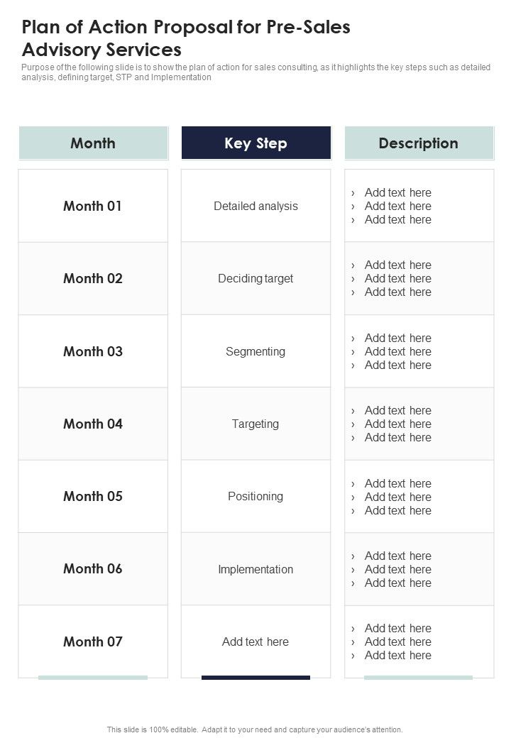 Plan_Of_Action_Proposal_For_Pre_Sales_Advisory_Services_One_Pager_Sample_Example_Document_Slide_1.jpg