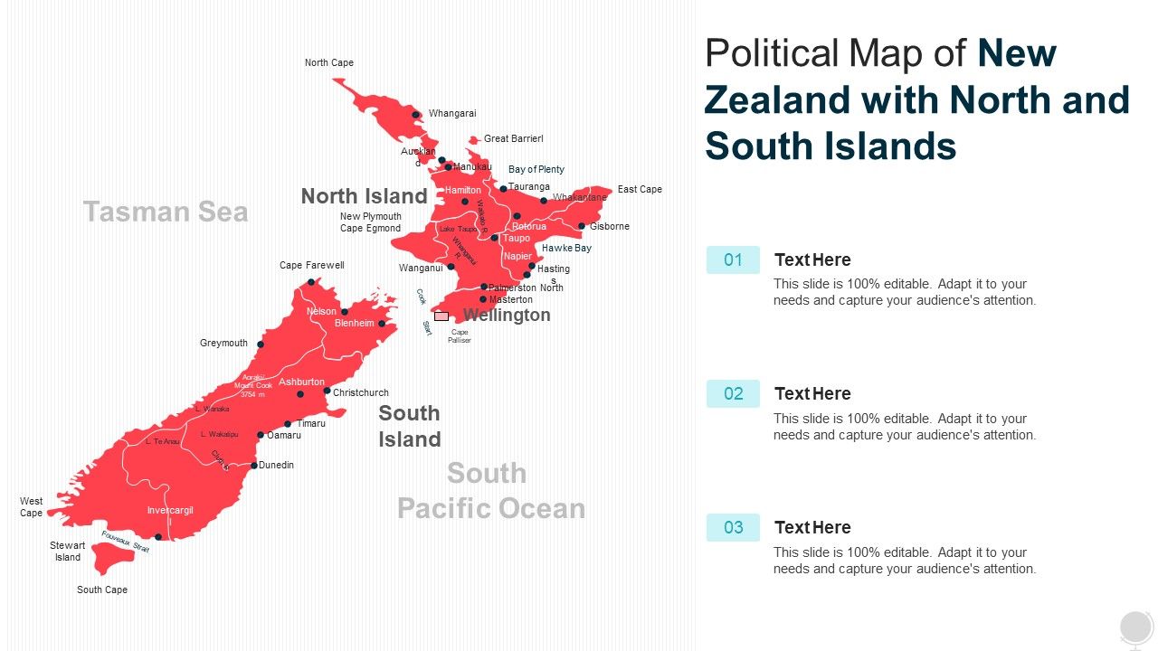 Political_Map_Of_New_Zealand_With_North_And_South_Islands_Ppt_PowerPoint_Presentation_File_Display_PDF_Slide_1.jpg