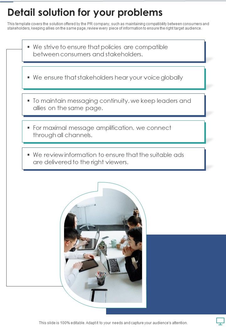 Pr Services Contract Detail Solution For Your Problems One Pager Sample Example Document Slide01