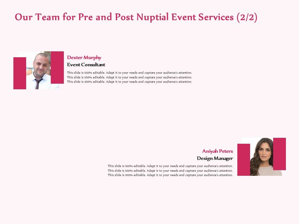 Pre_Postnuptial_Our_Team_For_Pre_And_Post_Nuptial_Event_Services_Consultant_Ppt_Background_Images_PDF_Slide_1.jpg