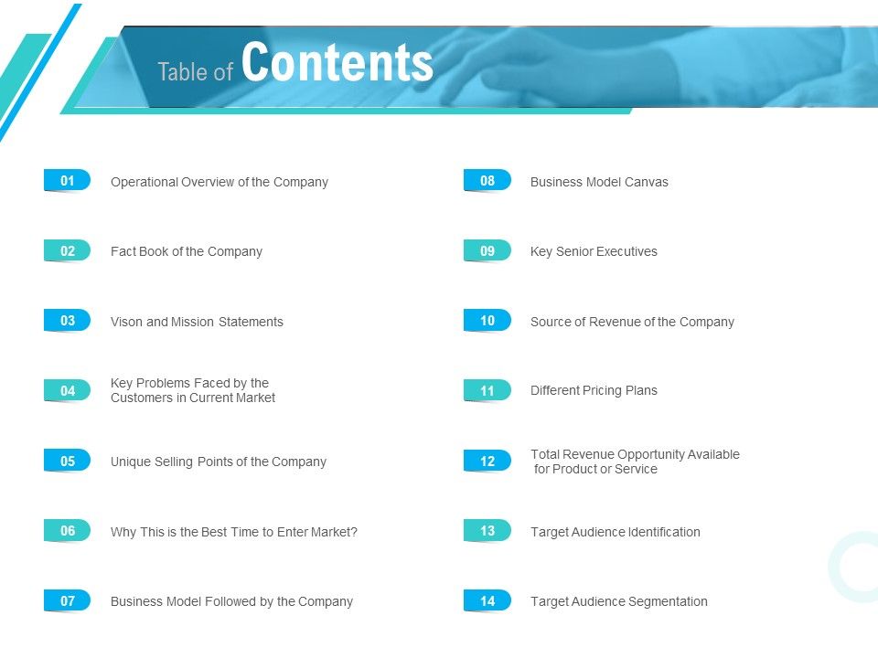 Pre_Seed_Funding_Pitch_Deck_Table_Of_Contents_Business_Ppt_Outline_Microsoft_PDF_Slide_1.jpg
