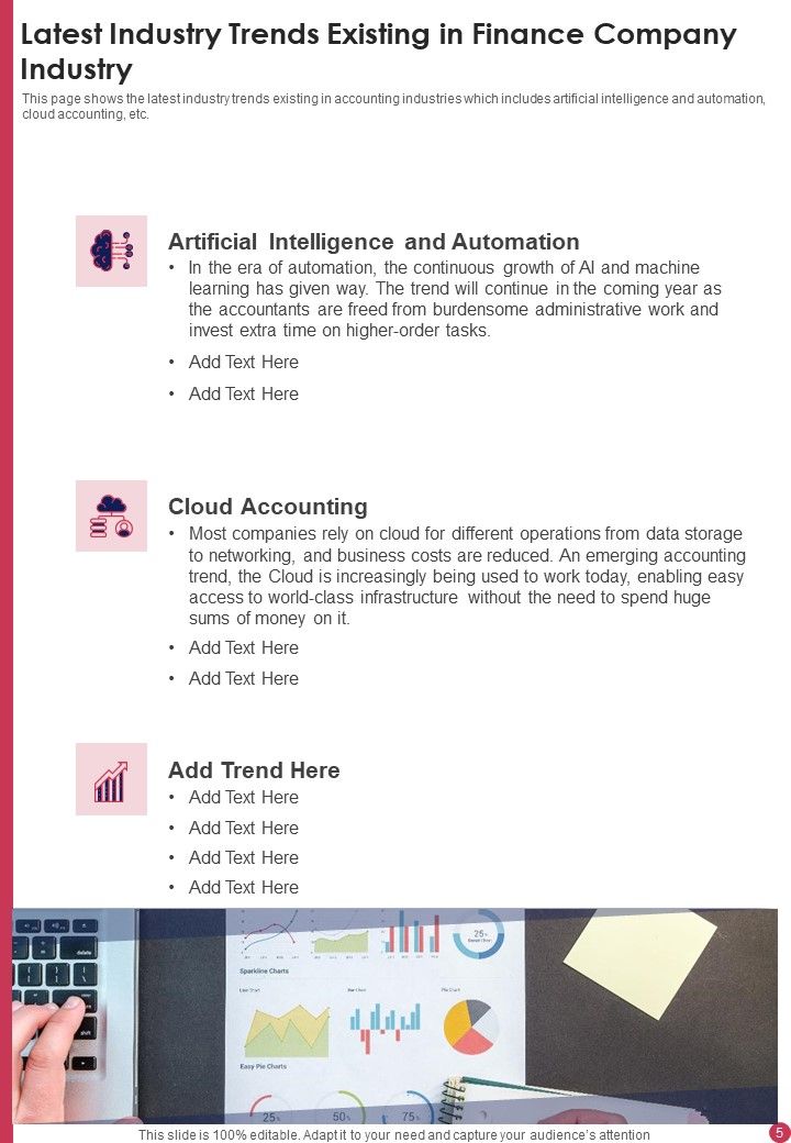 Presentation For Finance Company Yearly Report One Pager Documents