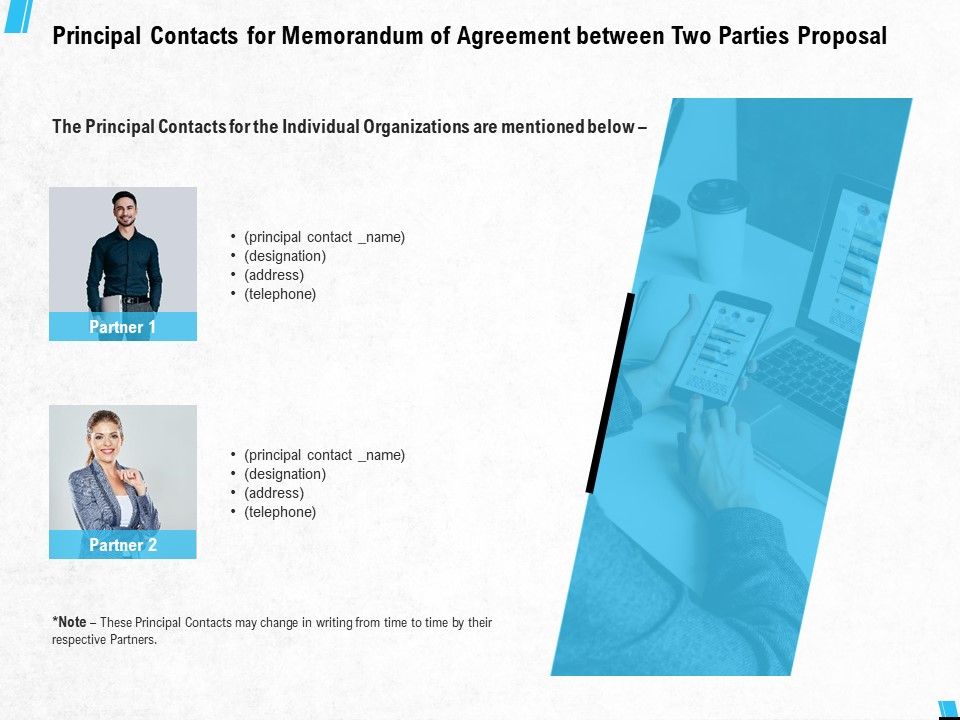Principal_Contacts_For_Memorandum_Of_Agreement_Between_Two_Parties_Proposal_Ppt_PowerPoint_Presentation_File_Samples_Slide_1.jpg