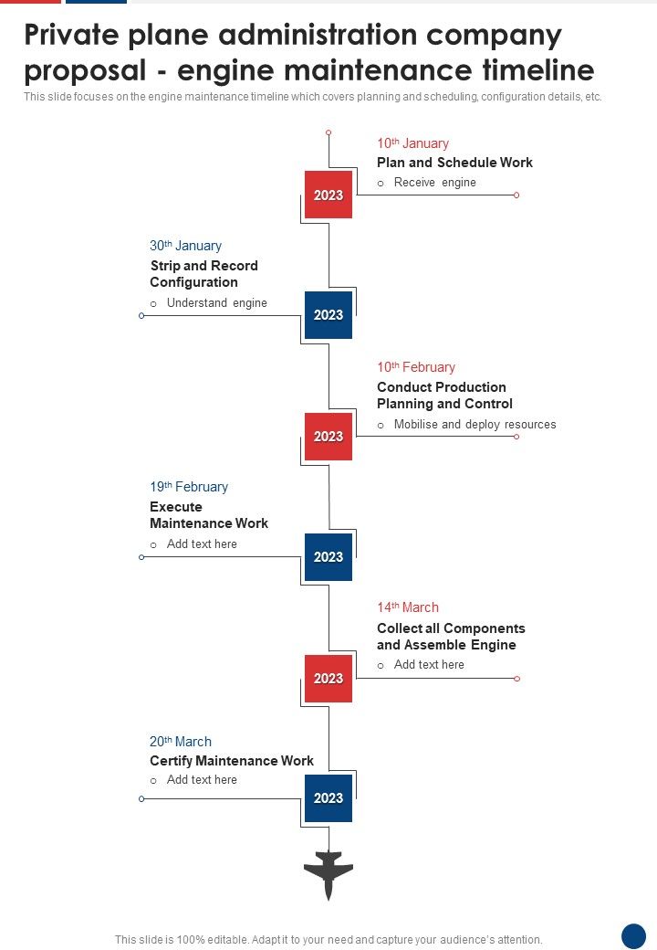 Private_Plane_Administration_Company_Engine_Maintenance_Timeline_One_Pager_Sample_Example_Document_Slide_1.jpg