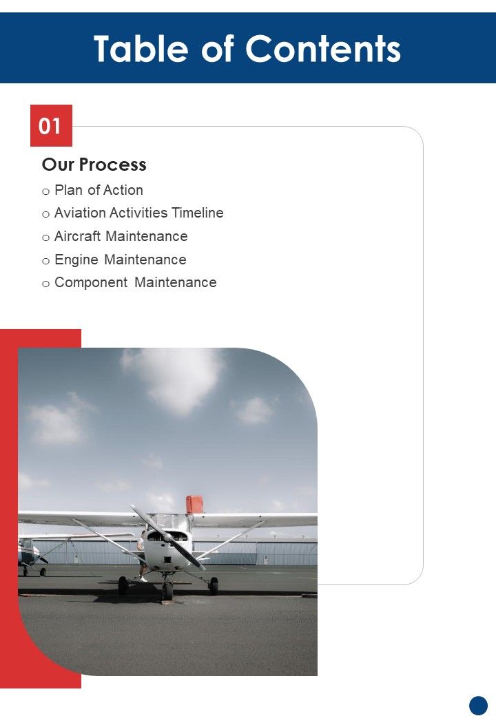 Private_Plane_Administration_Company_Proposal_Table_Of_Contents_One_Pager_Sample_Example_Document_Slide_1.jpg