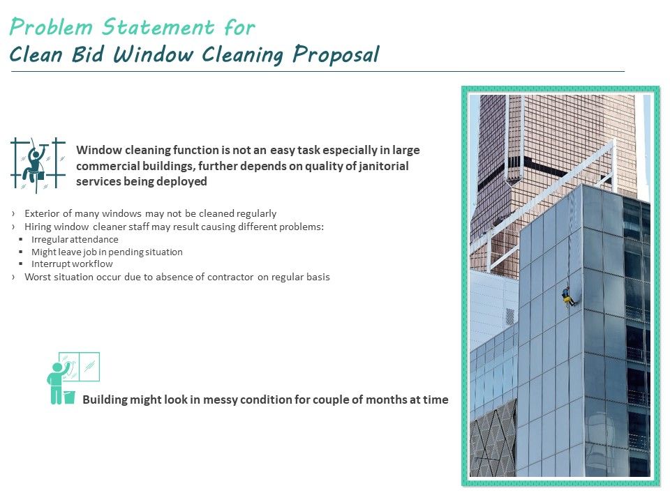 Problem_Statement_For_Clean_Bid_Window_Cleaning_Proposal_Ppt_Portfolio_Background_Designs_PDF_Slide_1.jpg