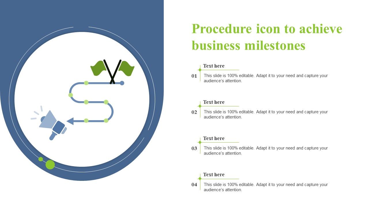 Procedure_Icon_To_Achieve_Business_Milestones_Formats_PDF_Slide_1.jpg