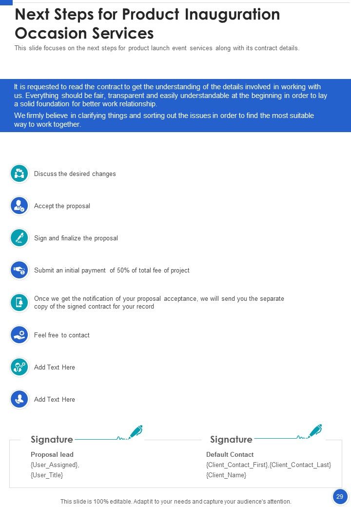 Product Inauguration Occasion Proposal Example Document Report Doc Pdf Ppt
