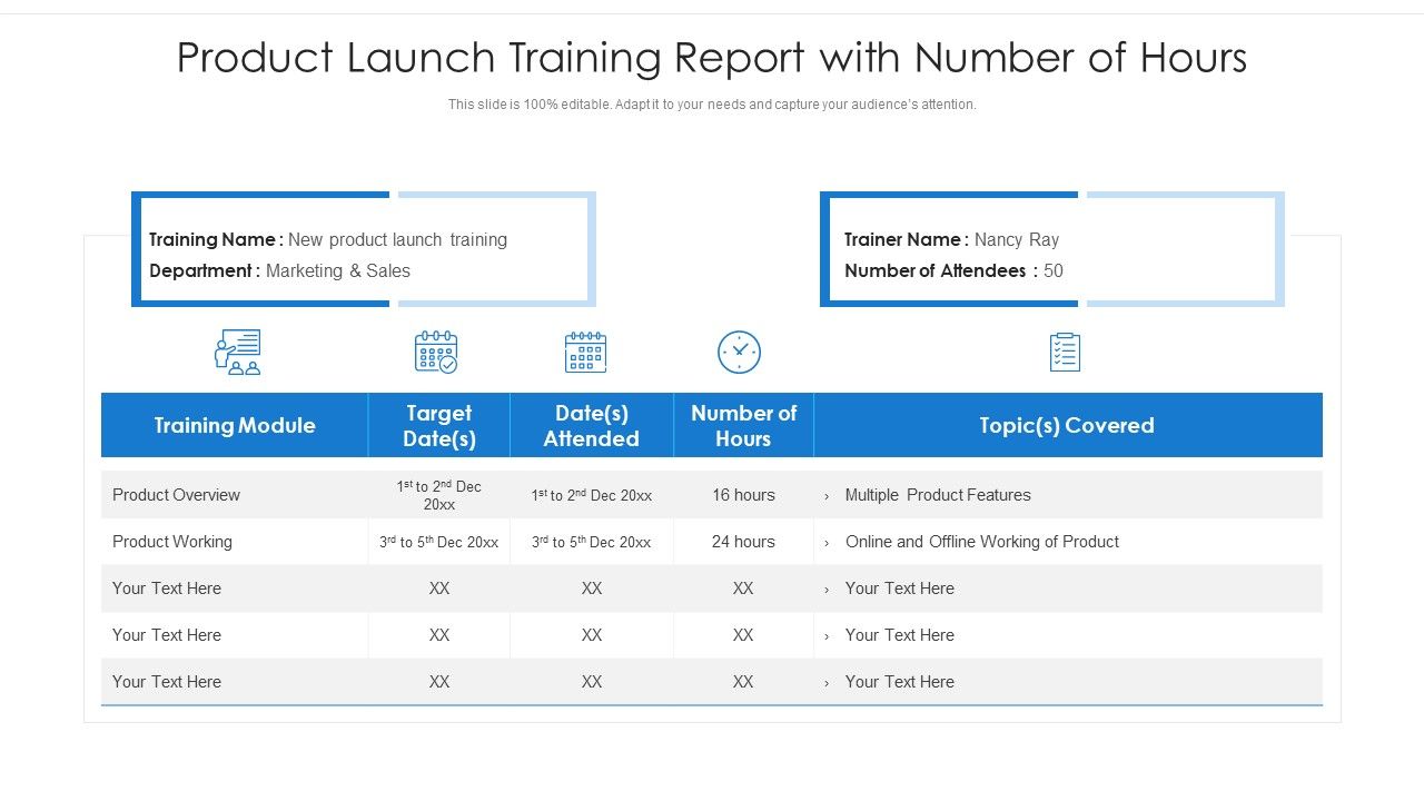 Product_Launch_Training_Report_With_Number_Of_Hours_Ppt_PowerPoint_Presentation_Inspiration_Master_Slide_PDF_Slide_1.jpg