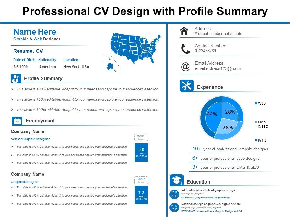 Professional_CV_Design_With_Profile_Summary_Ppt_PowerPoint_Presentation_Styles_Templates_PDF_Slide_1.jpg