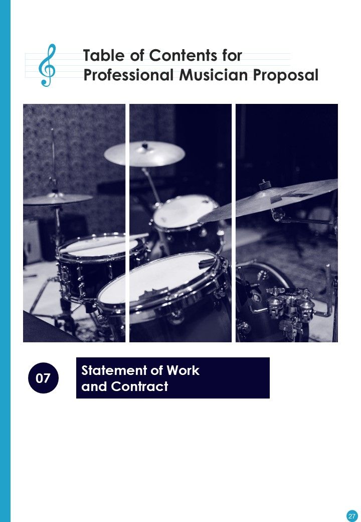 Professional Musician Proposal Example Document Report Doc Pdf Ppt