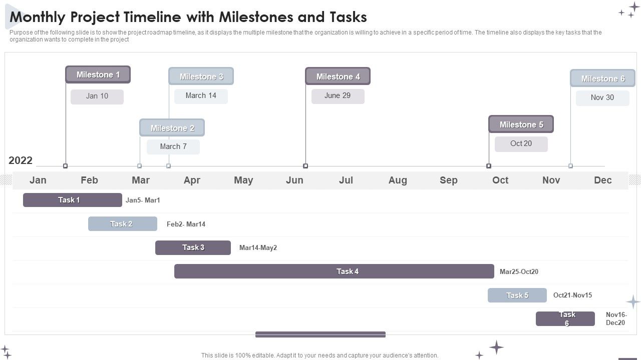 Project_Administration_Bundle_Monthly_Project_Timeline_With_Milestones_And_Tasks_Mockup_PDF_Slide_1.jpg