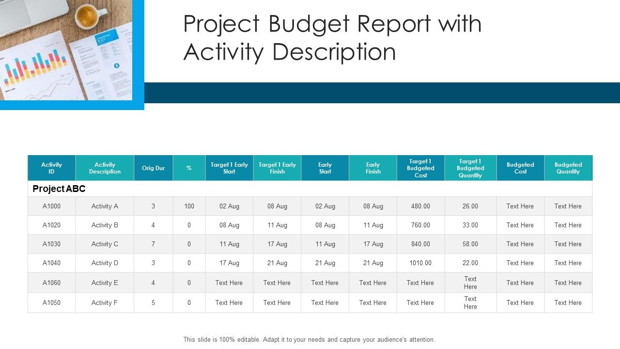 Project_Budget_Report_With_Activity_Description_Ppt_PowerPoint_Presentation_Gallery_Guide_PDF_Slide_1.jpg