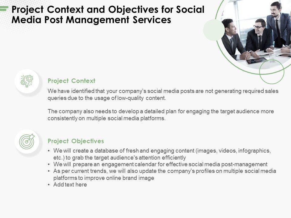 Project_Context_And_Objectives_For_Social_Media_Post_Management_Services_Ppt_PowerPoint_Presentation_Layouts_Background_PDF_Slide_1.jpg