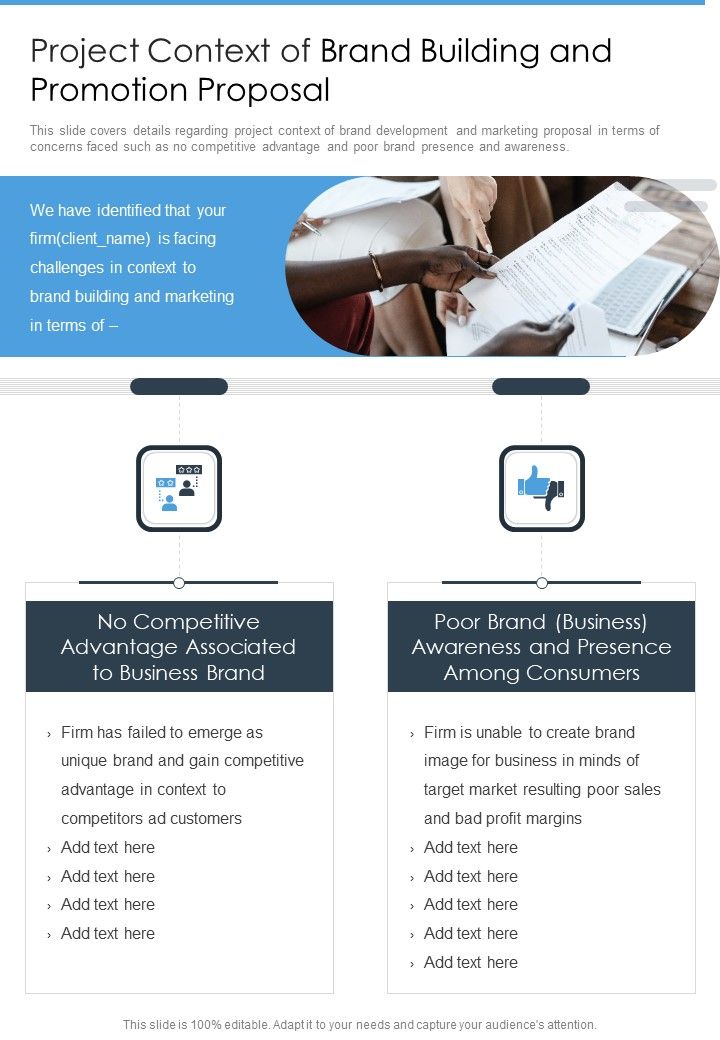 Project_Context_Of_Brand_Building_And_Promotion_Proposal_One_Pager_Sample_Example_Document_Slide_1.jpg