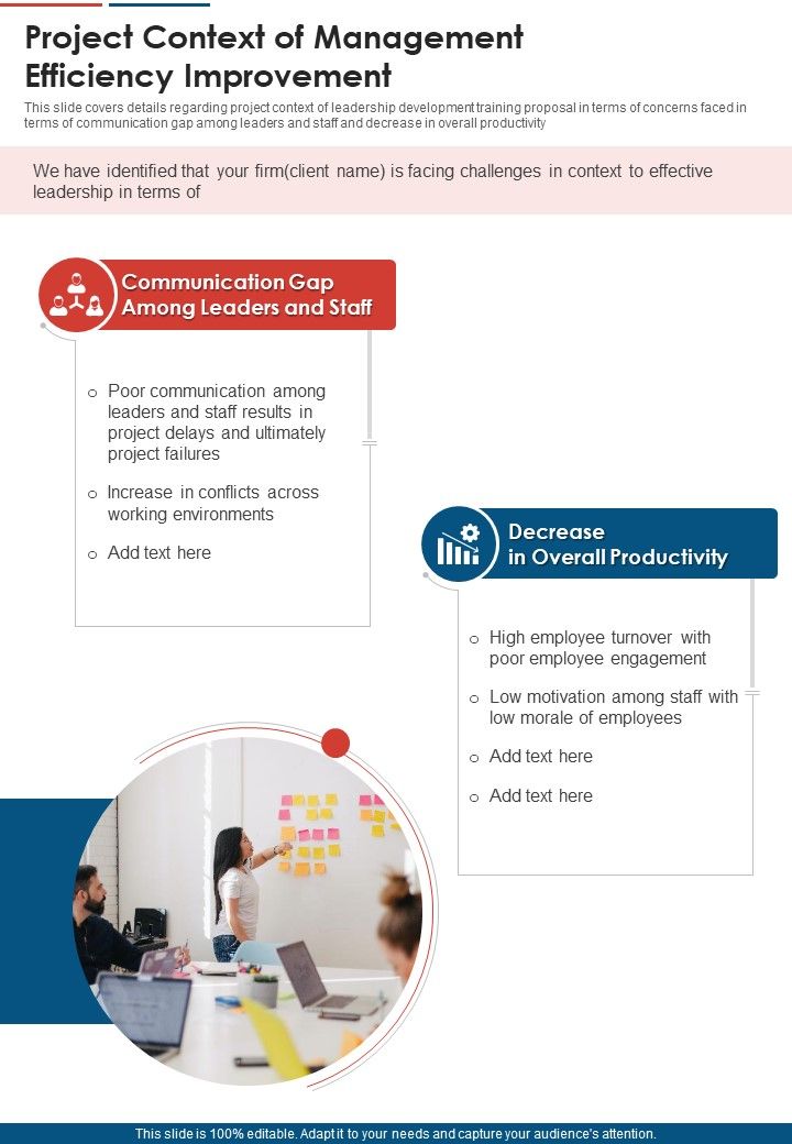 Project_Context_Of_Management_Efficiency_Improvement_One_Pager_Sample_Example_Document_Slide_1.jpg