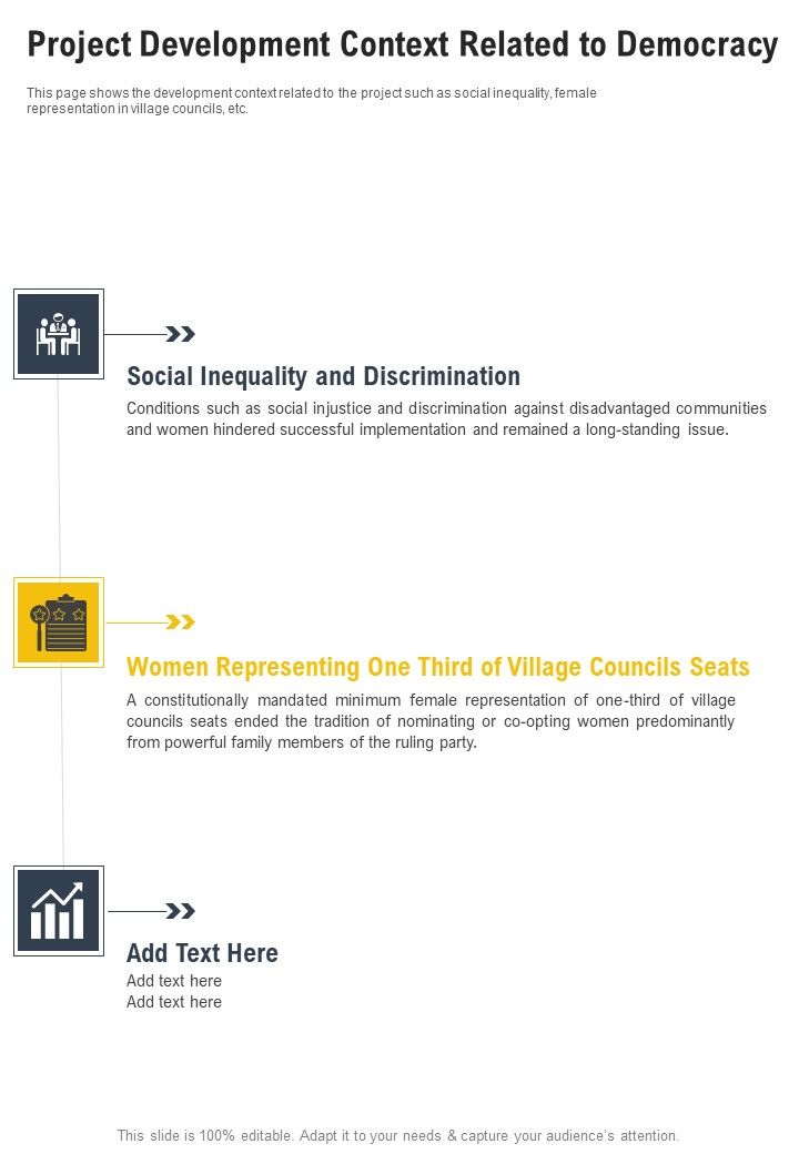 Project Development Context Related To Democracy One Pager Documents Slide01