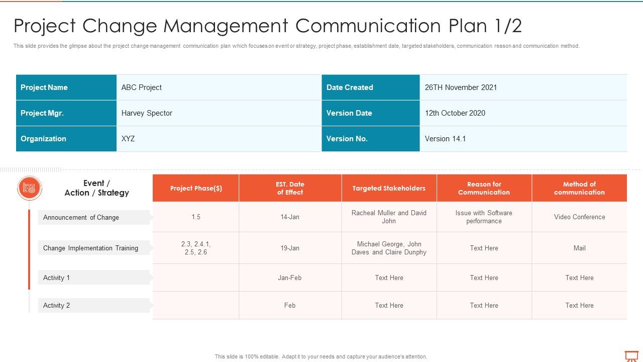 Project_Management_Experts_Required_Reports_Project_Change_Management_Communication_Plan_Announcement_Professional_PDF_Slide_1.jpg