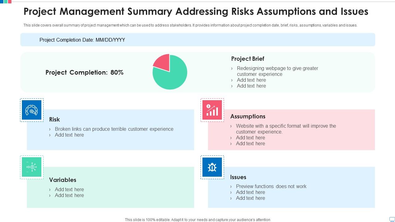 Project_Management_Summary_Addressing_Risks_Assumptions_And_Issues_Brochure_PDF_Slide_1.jpg