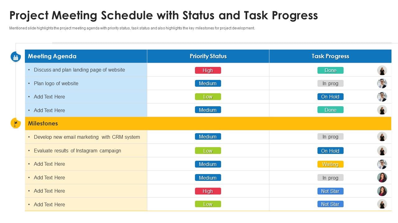 Project_Meeting_Schedule_With_Status_And_Task_Progress_Ppt_Styles_Graphics_Template_PDF_Slide_1.jpg