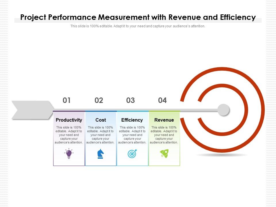 Project_Performance_Measurement_With_Revenue_And_Efficiency_Ppt_PowerPoint_Presentation_Infographics_Elements_PDF_Slide_1.jpg