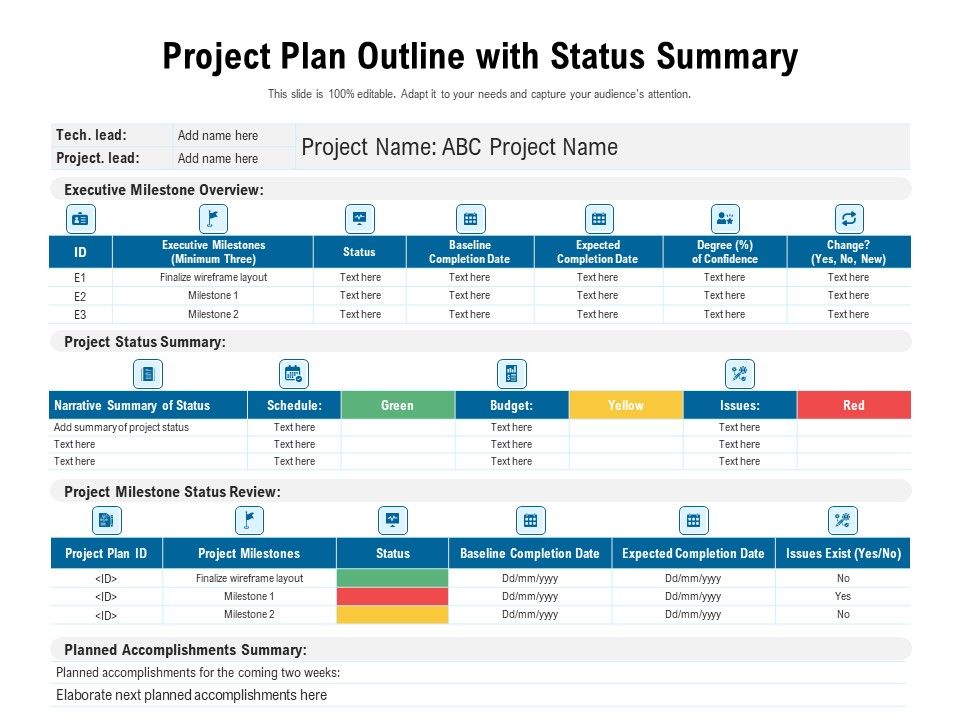 Project_Plan_Outline_With_Status_Summary_Ppt_PowerPoint_Presentation_File_Diagrams_PDF_Slide_1.jpg