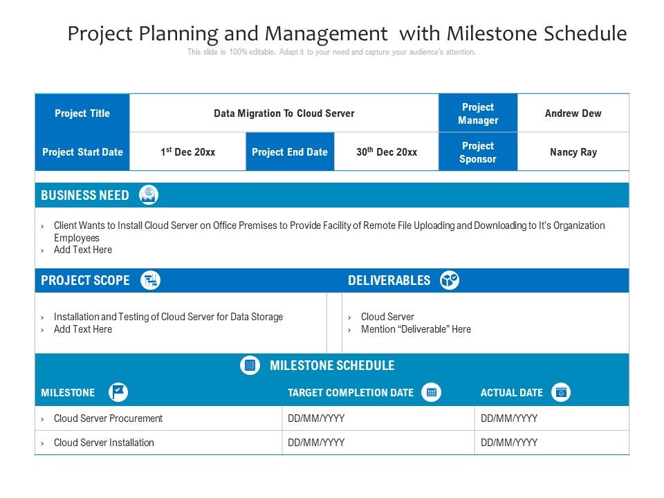 Project_Planning_And_Management_With_Milestone_Schedule_Ppt_PowerPoint_Presentation_Infographic_Template_Graphics_Pictures_PDF_Slide_1.jpg