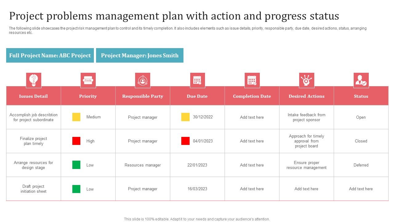Project_Problems_Management_Plan_With_Action_And_Progress_Status_Clipart_PDF_Slide_1.jpg