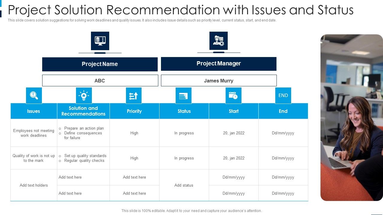 Project_Solution_Recommendation_With_Issues_And_Status_Formats_PDF_Slide_1.jpg