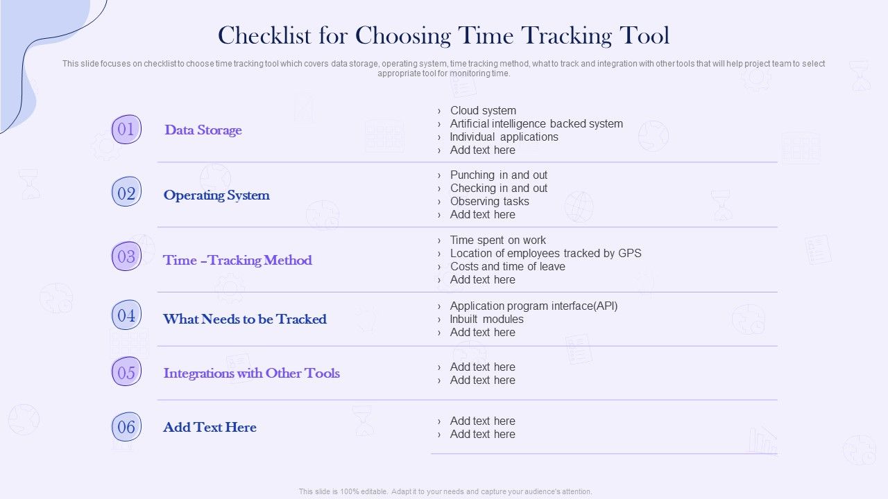 Project_Time_Management_Execution_Strategies_Checklist_For_Choosing_Time_Tracking_Tool_Sample_PDF_Slide_1.jpg