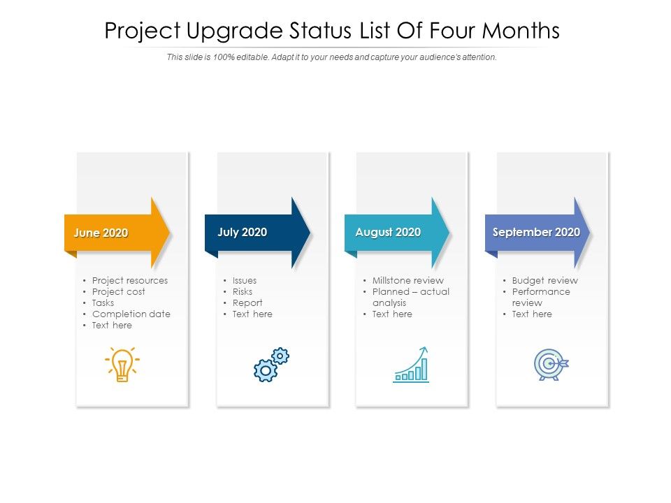 Project_Upgrade_Status_List_Of_Four_Months_Ppt_PowerPoint_Presentation_File_Inspiration_PDF_Slide_1.jpg