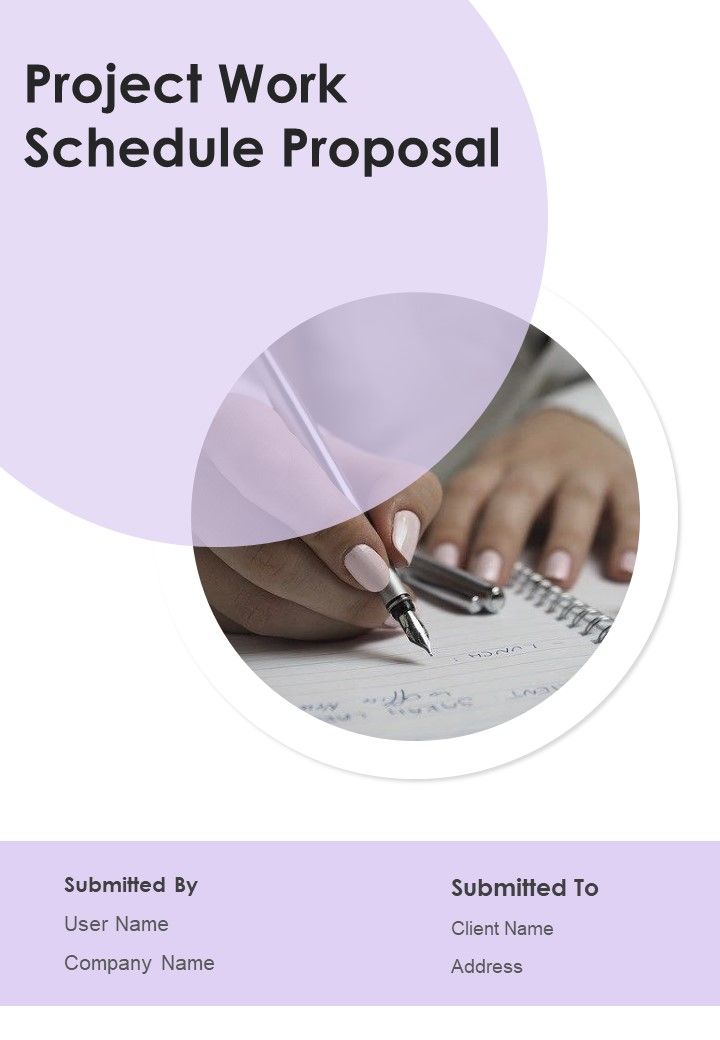 Project Work Schedule Proposal Example Document Report Doc Pdf Ppt Slide01