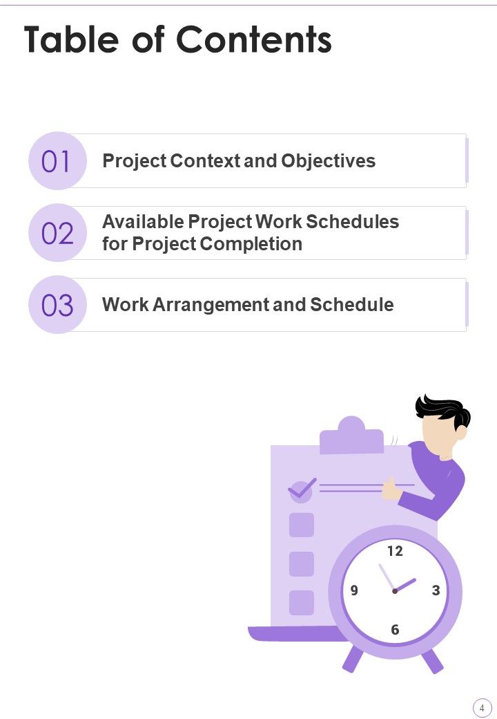 Project Work Schedule Proposal Example Document Report Doc Pdf Ppt