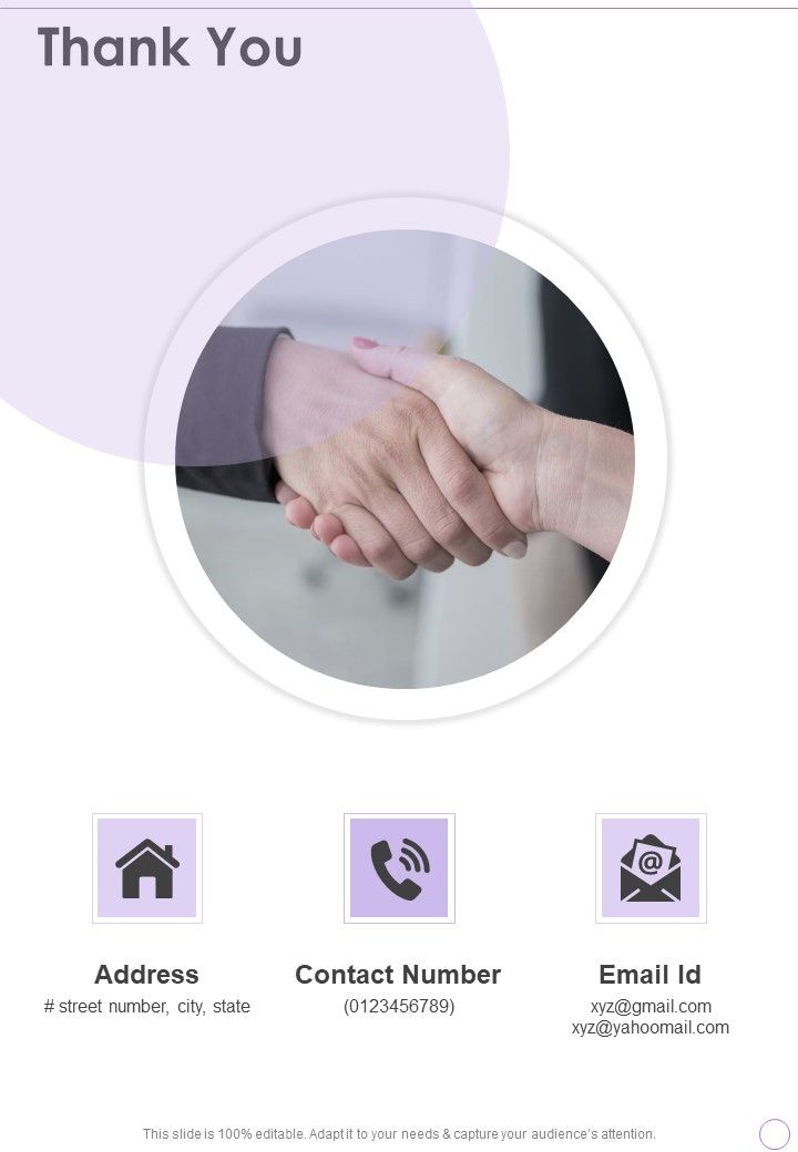 Project Work Schedule Proposal Thank You One Pager Sample Example Document Slide01