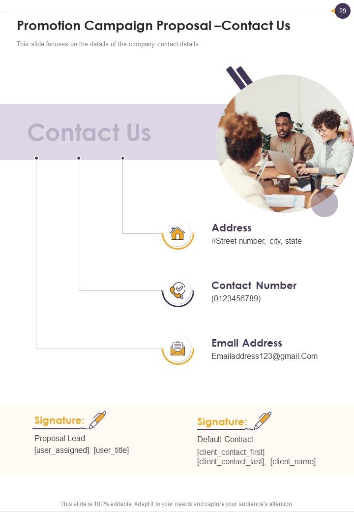 Promotion Campaign Proposal Example Document Report Doc Pdf Ppt