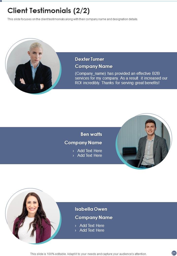Proposal For B2B Services Example Document Report Doc Pdf Ppt