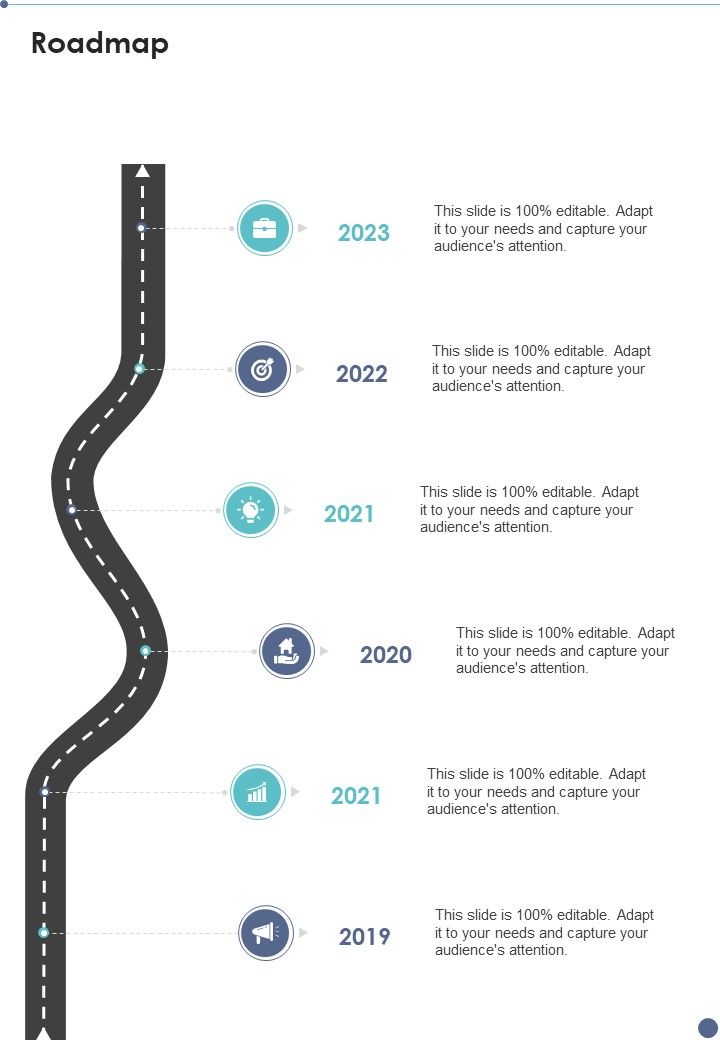 Proposal For B2B Services Roadmap One Pager Sample Example Document Slide01