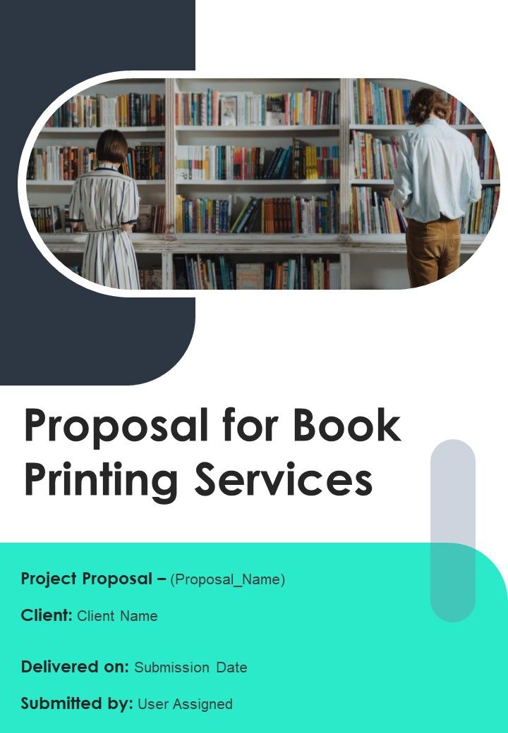 Proposal For Book Printing Services Example Document Report Doc Pdf Ppt Slide01