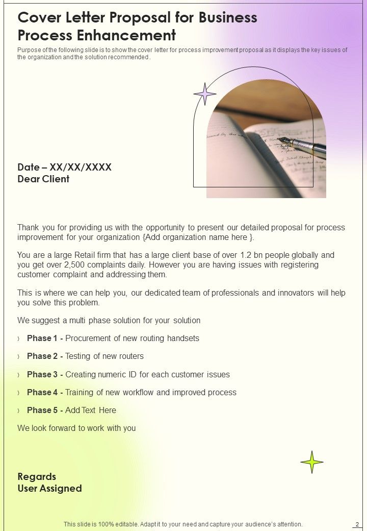 Proposal For Business Process Enhancement Example Document Report Doc Pdf Ppt
