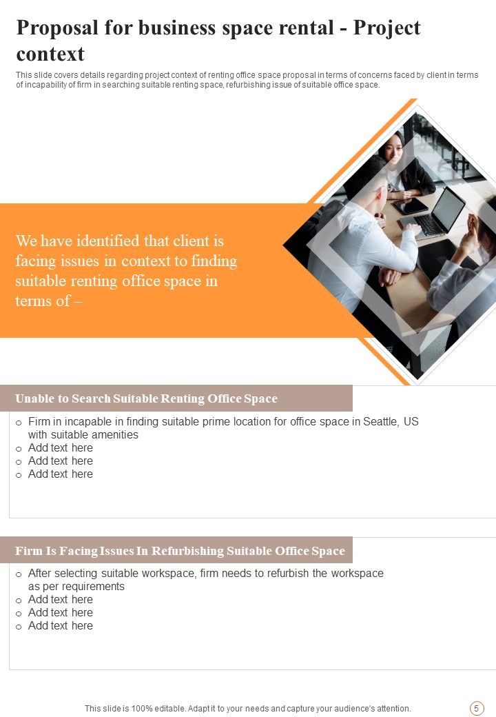Proposal For Business Space Rental Example Document Report Doc Pdf Ppt