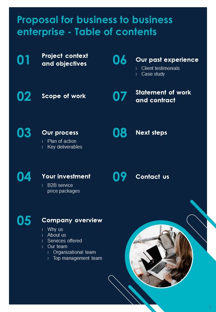 Proposal For Business To Business Enterprise Example Document Report Doc Pdf Ppt