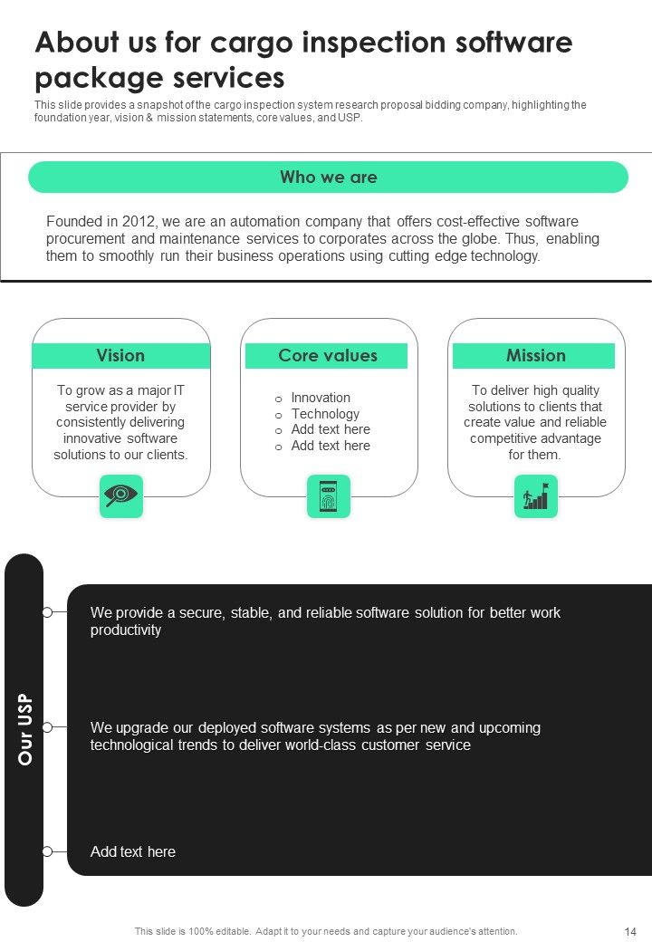 Proposal For Cargo Inspection Software Package Example Document Report Doc Pdf Ppt