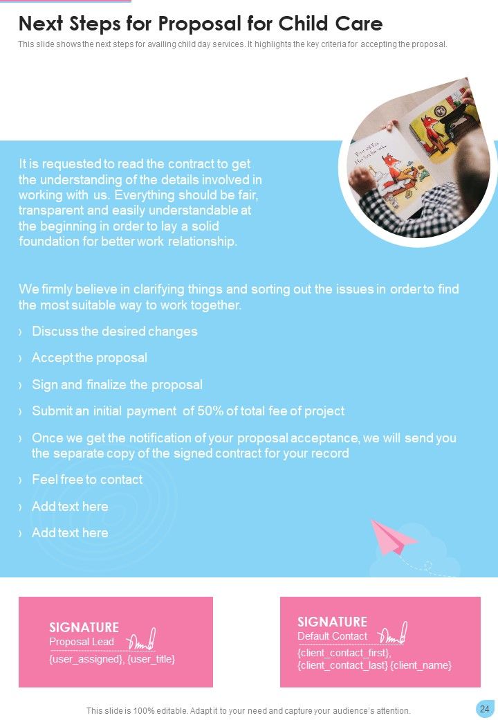 Proposal For Child Care Example Document Report Doc Pdf Ppt