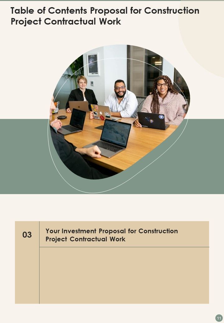 Proposal For Construction Project Contractual Work Example Document Report Doc Pdf Ppt
