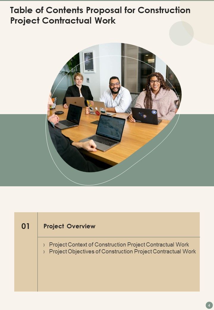 Proposal For Construction Project Contractual Work Example Document Report Doc Pdf Ppt