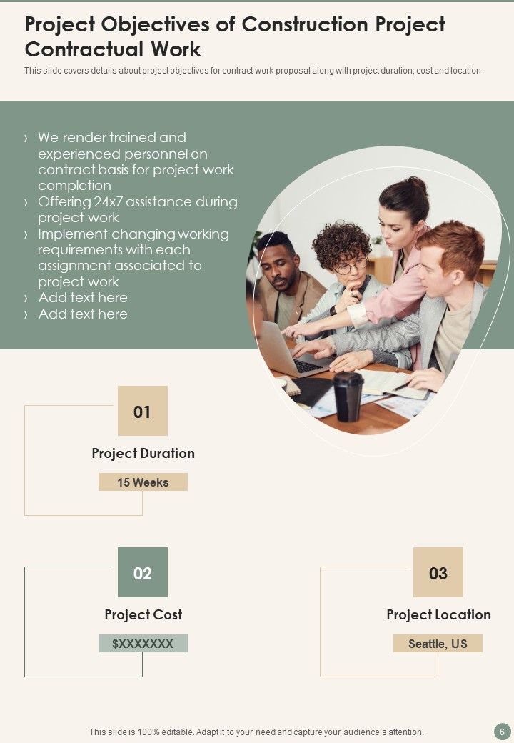 Proposal For Construction Project Contractual Work Example Document Report Doc Pdf Ppt