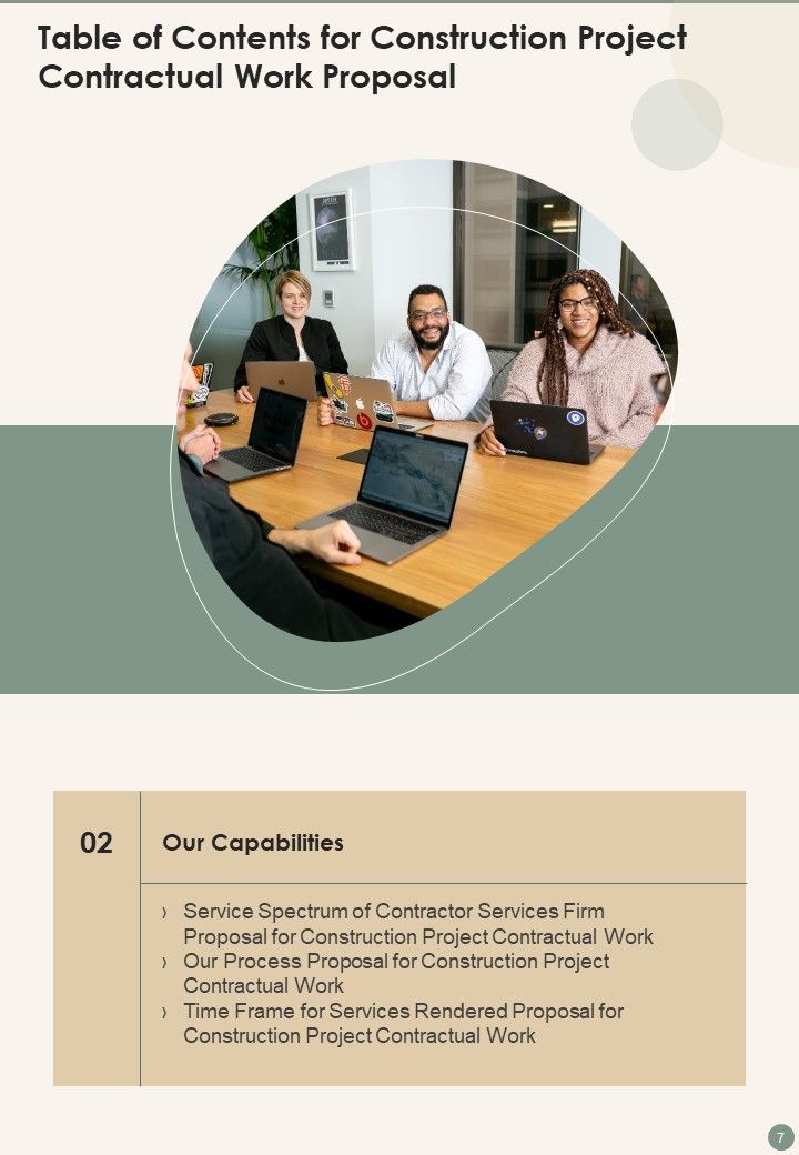 Proposal For Construction Project Contractual Work Example Document Report Doc Pdf Ppt