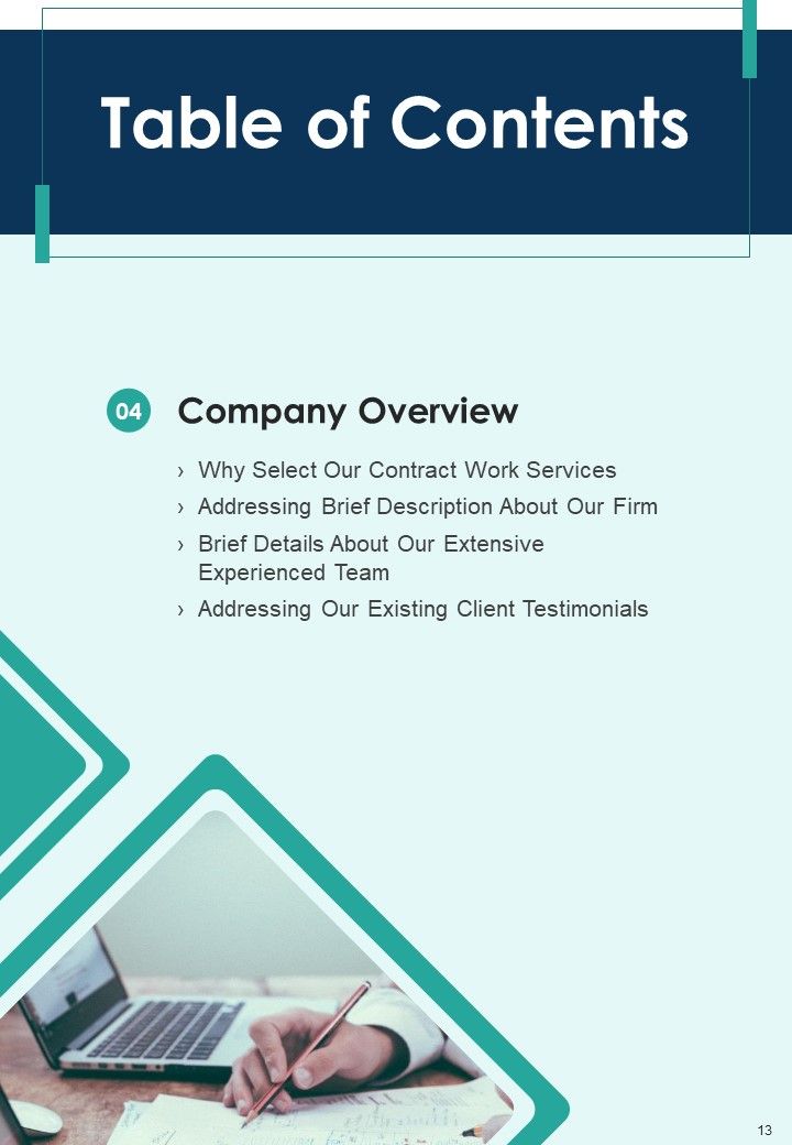 Proposal For Contractual Services Example Document Report Doc Pdf Ppt