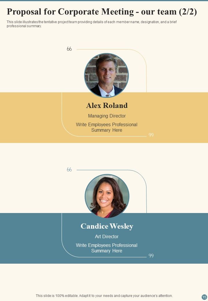 Proposal For Corporate Meeting Example Document Report Doc Pdf Ppt